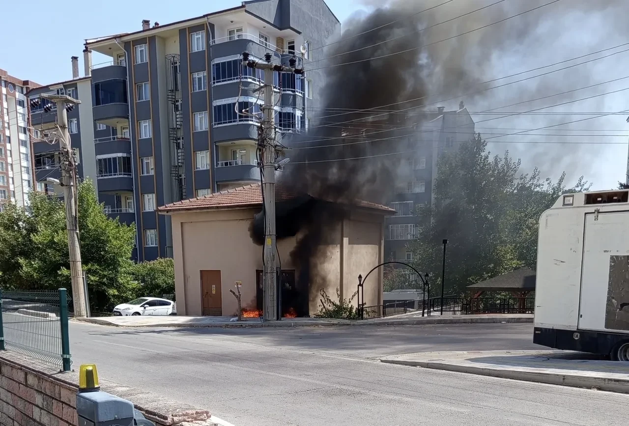 Edirne’de trafo binasında ürküten yangın
