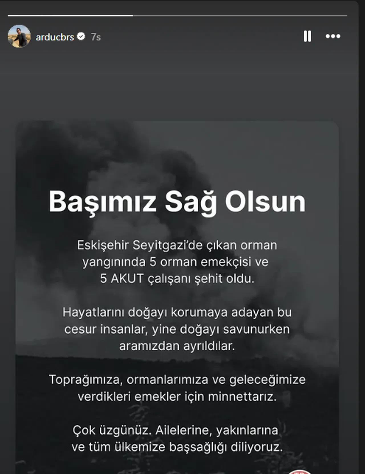 Eskişehir'deki orman yangınında 10 şehit! Ünlü isimlerden baş sağlığı mesajı yağdı