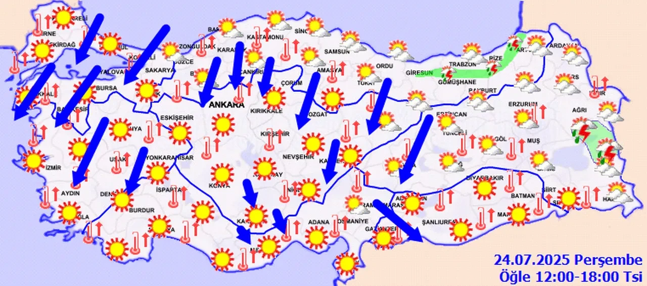 Meteoroloji uyardı: Yüksek sıcaklık ve kuvvetli rüzgara dikkat!