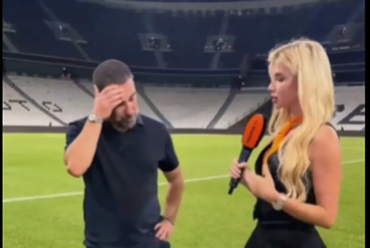 Arda Turan'ın Ukraynalı muhabirle röportajı olay oldu! Göz teması kurmama çabası sosyal medyanın diline doladı