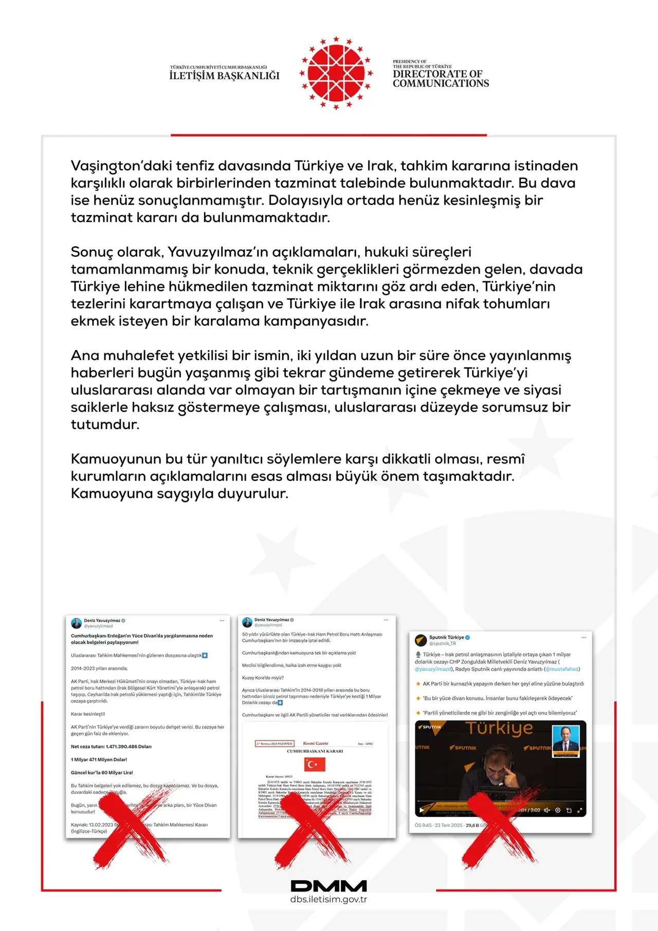 CHP'li Deniz Yavuzyılmaz’ın sözlerine DMM'den yalanlama