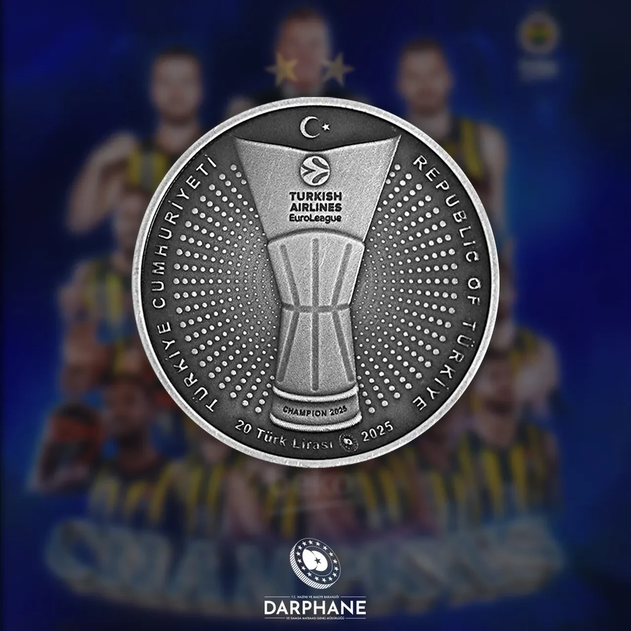 Darphane Fenerbahçe hatıra parası ne kadar 2025? FB Euroleague şampiyonluk parası bugün satışta