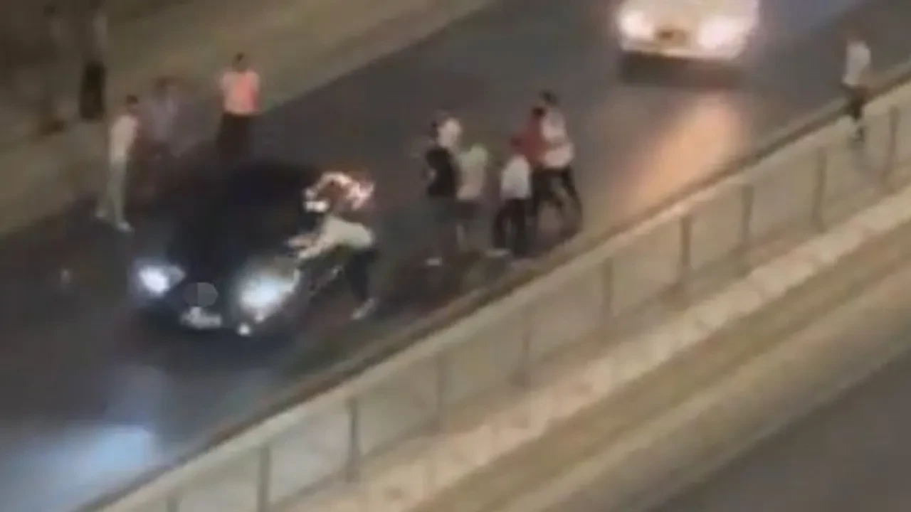 Hamile kadına dehşeti yaşatmışlardı! Magandalara ait yeni görüntüler ortaya çıktı