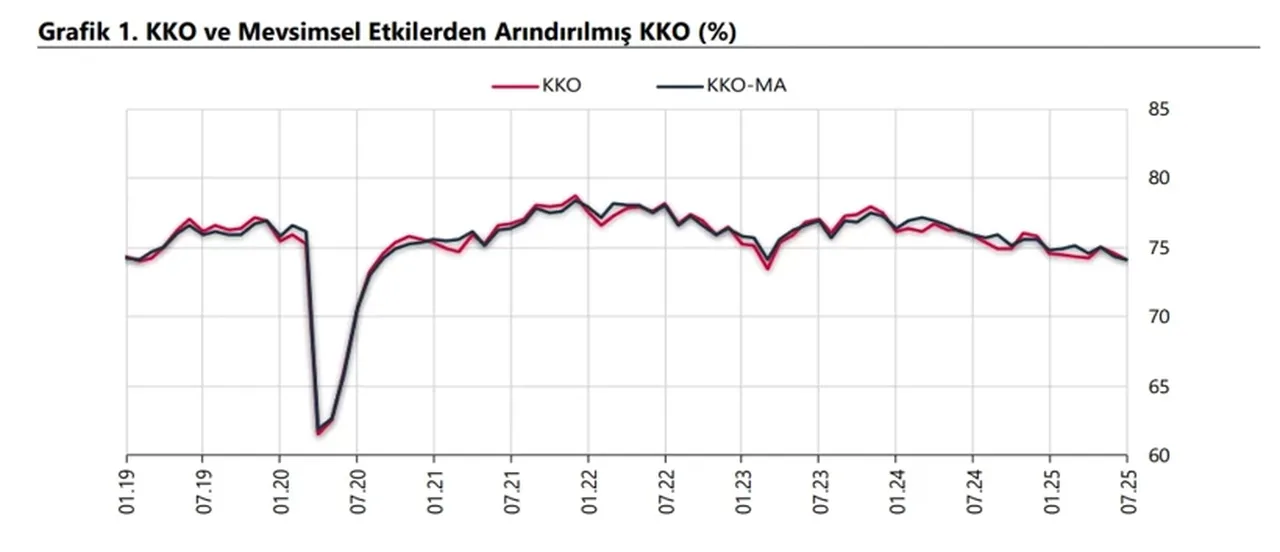 Merkez Bankası açıkladı: Sanayi kapasite kullanımı temmuzda geriledi