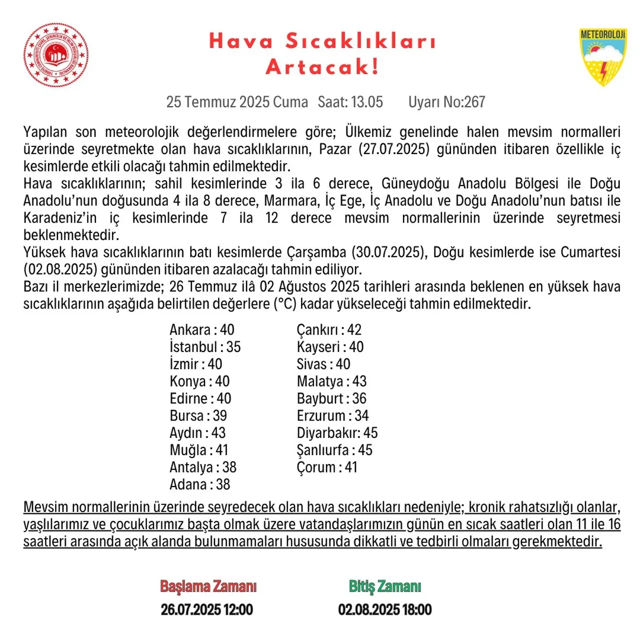 Meteoroloji'den bir iyi bir de kötü haber! Önce kavrulacağız sonra serinleyeceğiz: İşte beklenen tarih