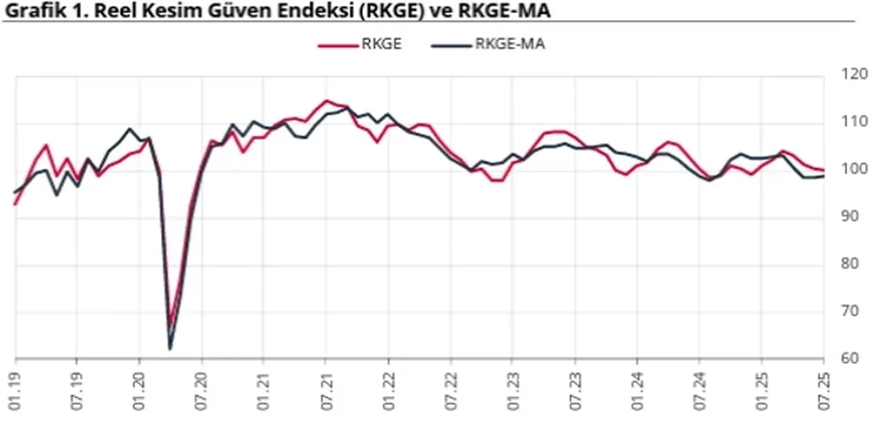 Reel Kesim Güven Endeksi Temmuz ayında 0,5 arttı