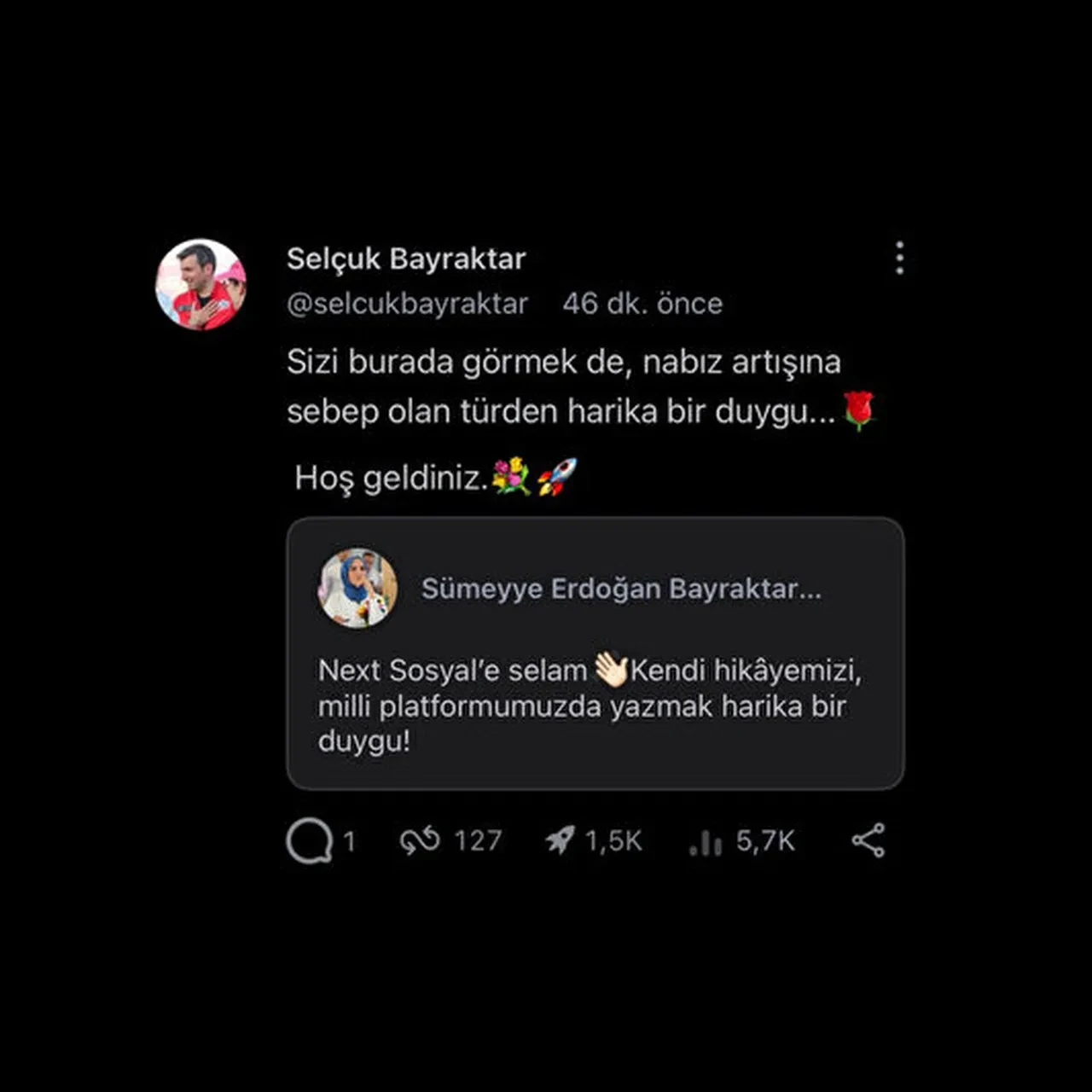 Selçuk Bayraktar eşi Sümeyye Bayraktar’ı işte böyle karşıladı! Sosyal medyada gündem oldu
