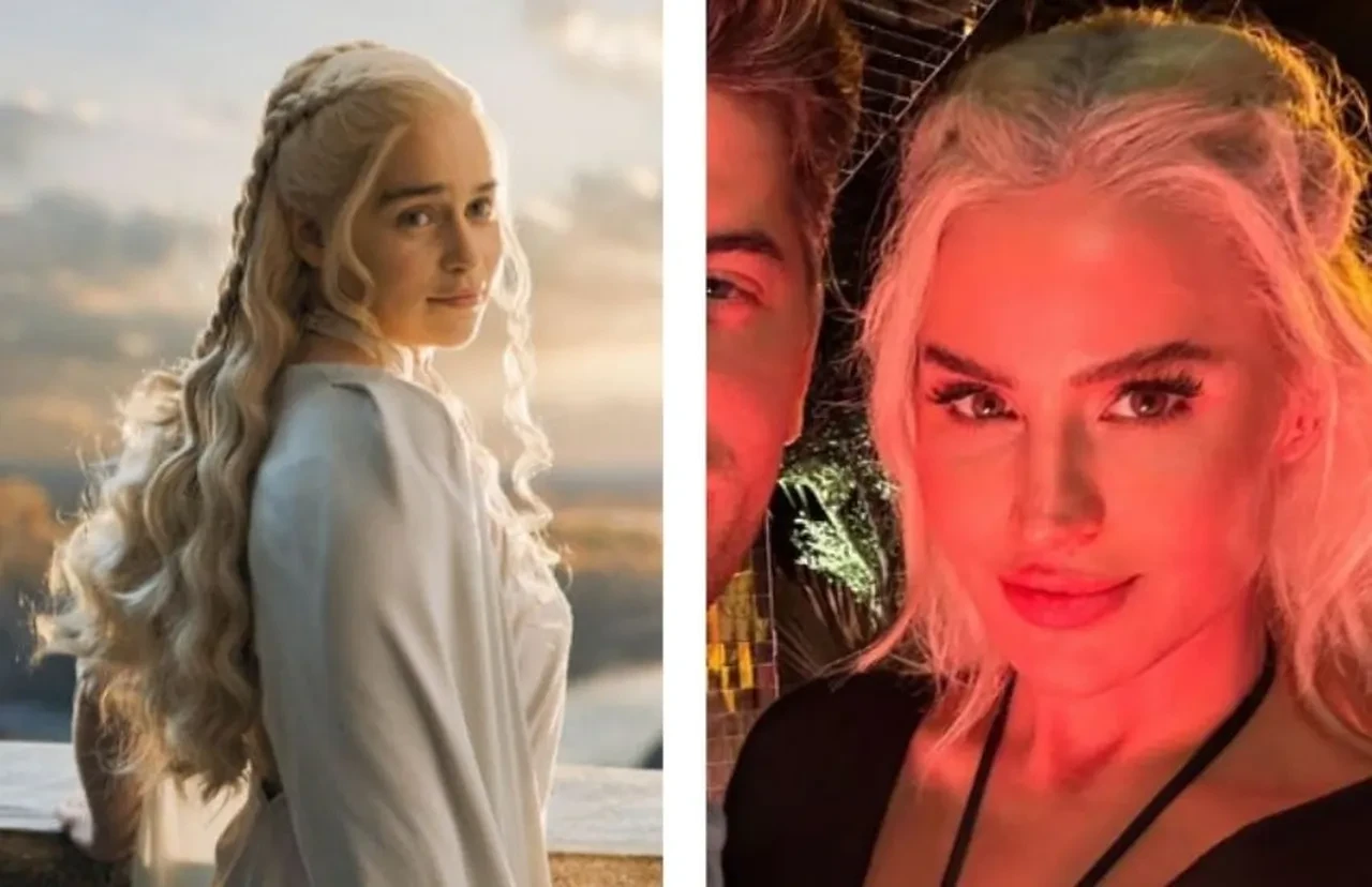 Büşra Pekin'in son hali Game Of Thrones dizisindeki Khaleesi'ye benzetildi