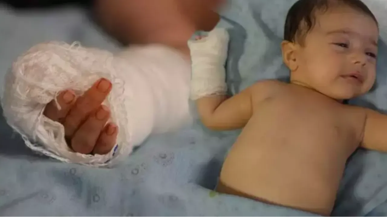 Hastanede korkunç olay! Minik bebeğin parmağını kestiler 