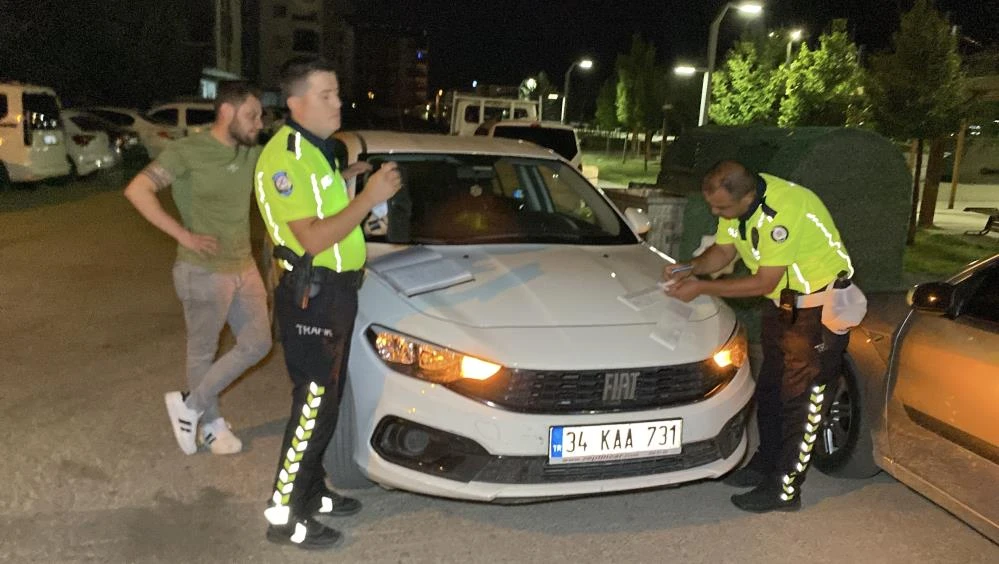 Aksaray'da alkollü sürücü polise yalvardı