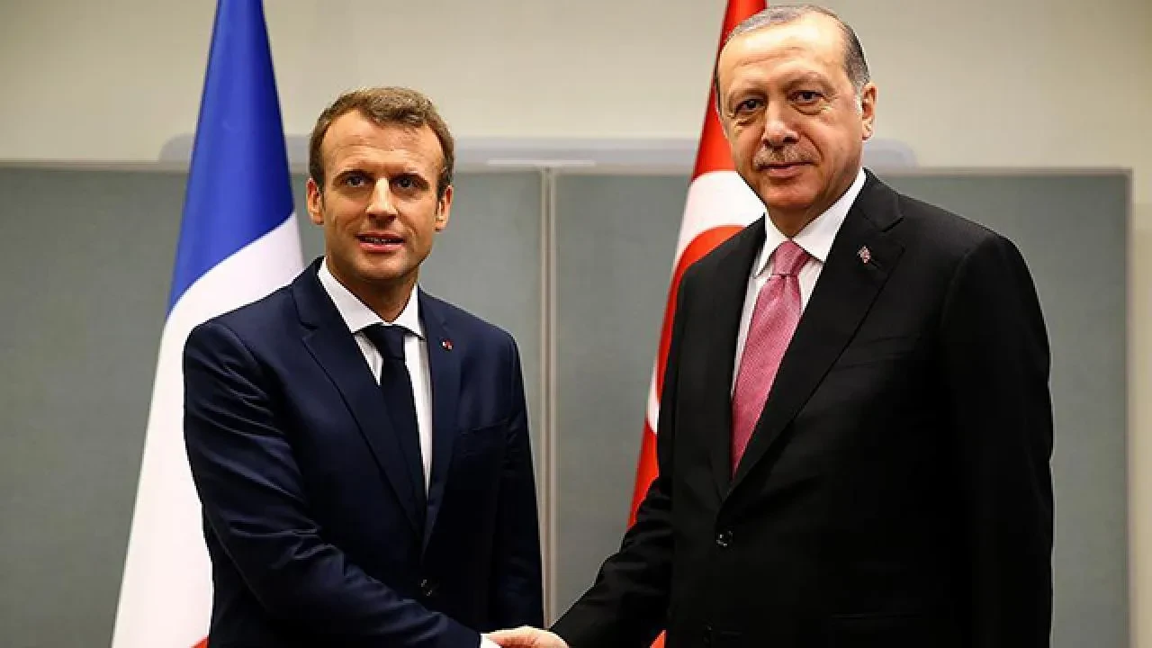 Macron'dan Türkçe paylaşım! Cumhurbaşkanı Erdoğan ile görüştü