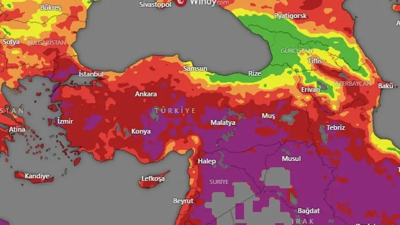 Yangın risk haritası kırmızıya döndü! İşte yangın riski yüksek olan iller
