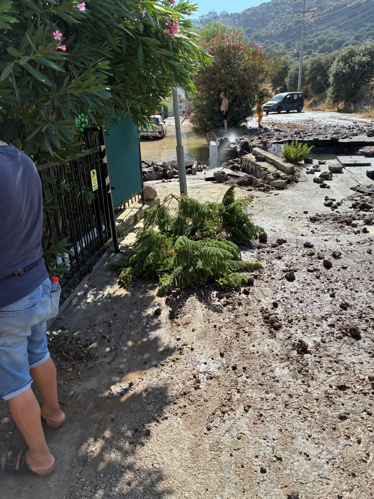 Bodrum'da su sıkıntısına bir de patlama eklendi! Tonlarcası boşa aktı