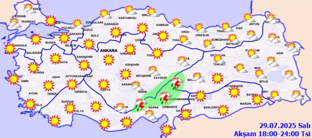 Bunaltıcı sıcaklara mola! Meteoroloji tarih verdi: Gök gürültülü sağanak geliyor
