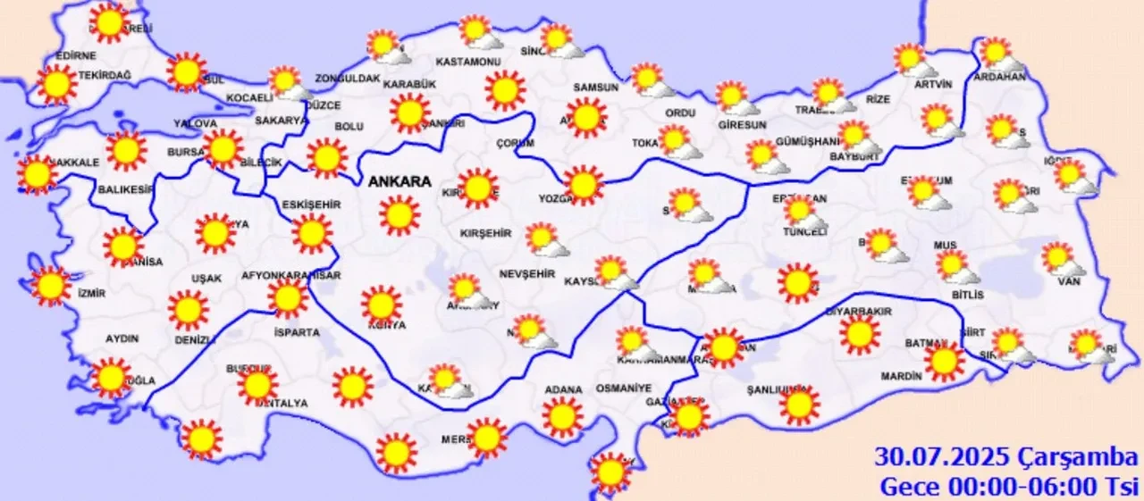 Bunaltıcı sıcaklara mola! Meteoroloji tarih verdi: Gök gürültülü sağanak geliyor