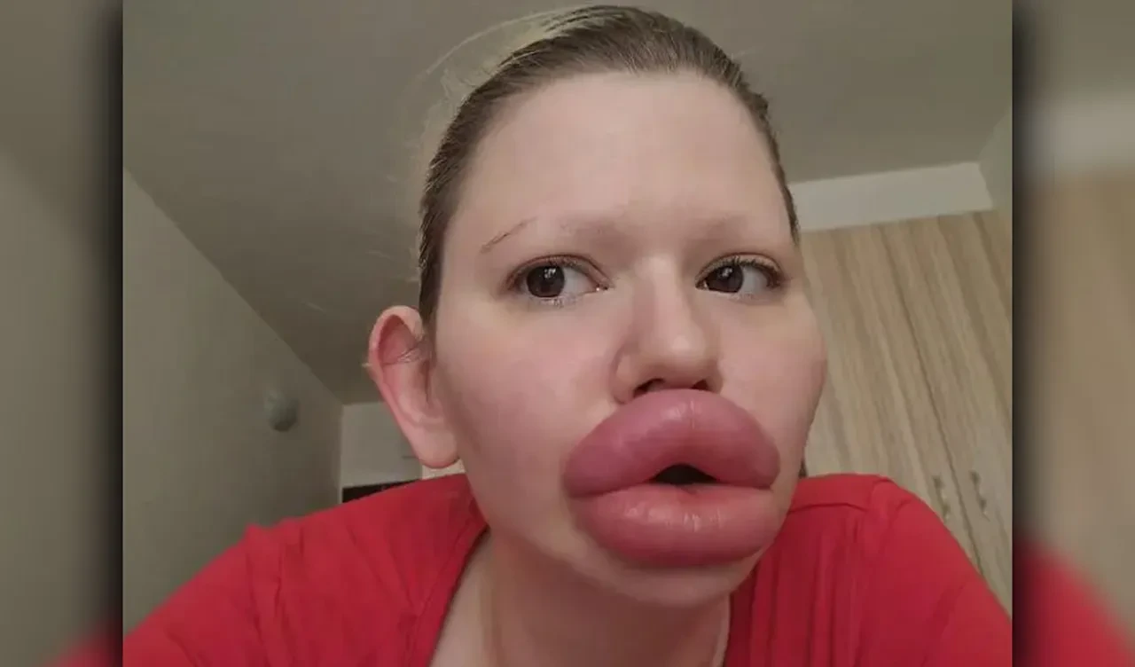 Dünyanın en büyük dudaklı kadınının eski hali görenleri şoke etti