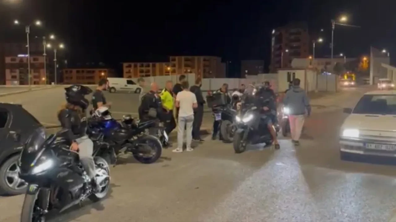Düzce’de otoparkta yapılan akrobasi hareketlerine ceza! O anlar kameralara yansıdı