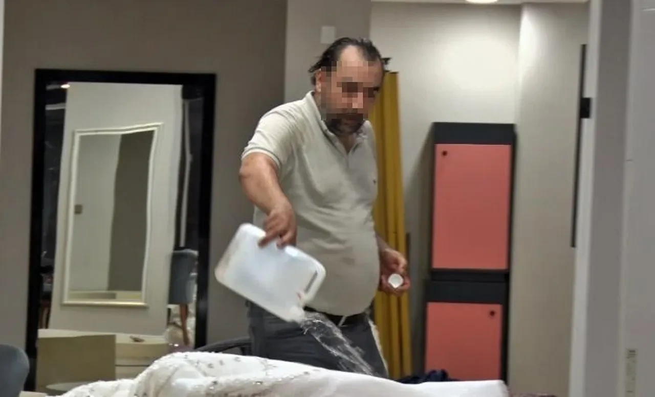 Eşine kızıp ateşle oynadı! Gelinlikçi dükkanını yakmaya çalışan adam gözaltında