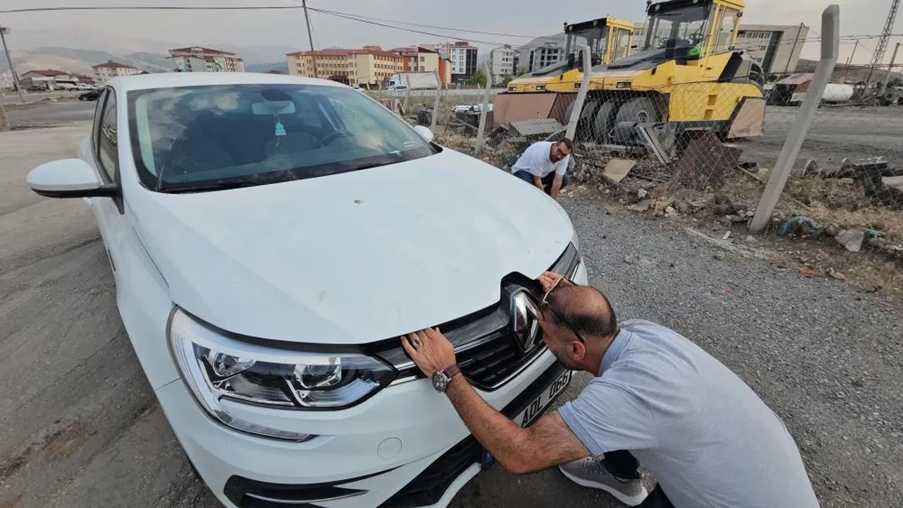 Otomobilin motor bölmesine giren yavru kedi 3 şehir gezdi