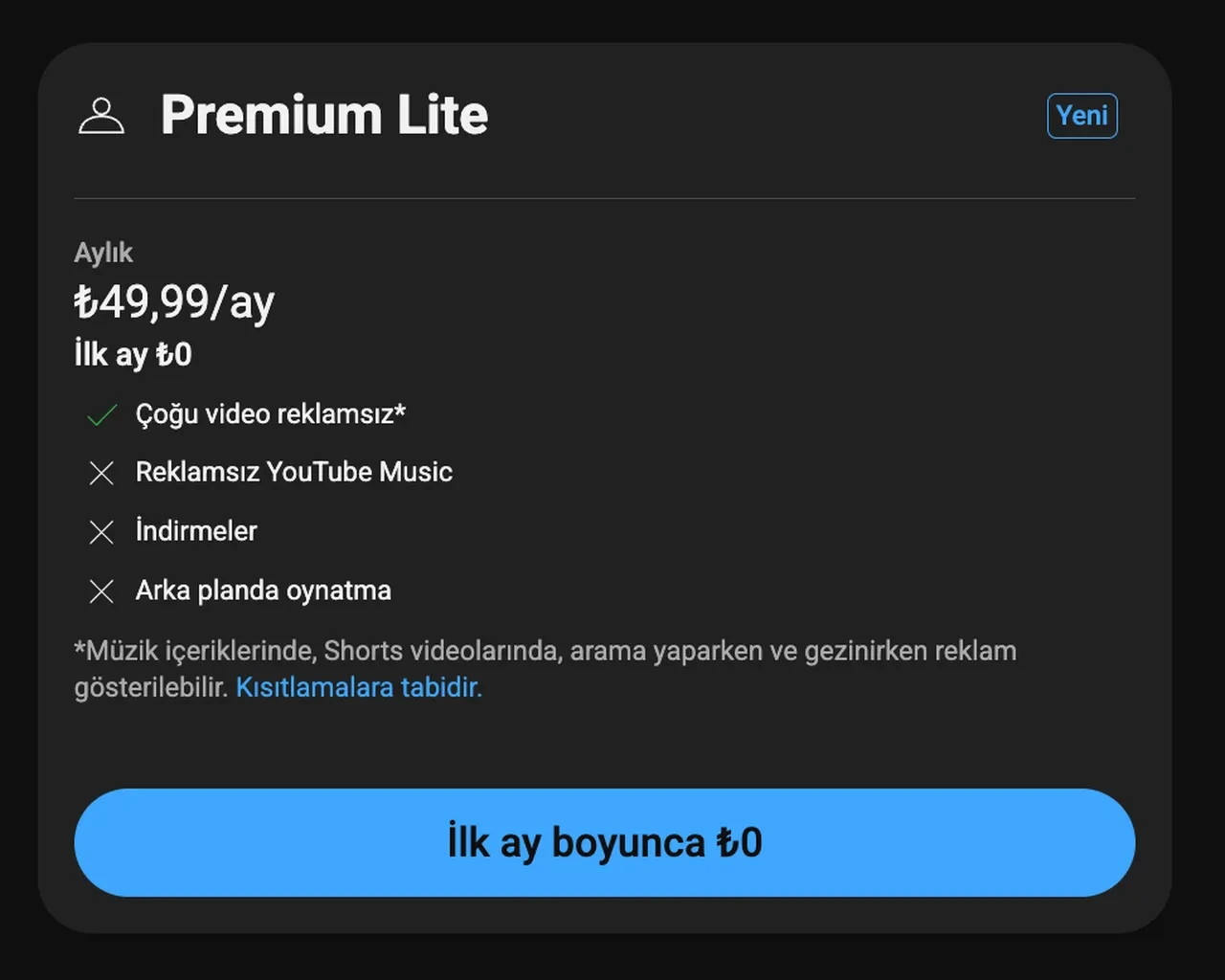 Uygun fiyatlı YouTube Premium Lite Türkiye'de sunuldu: Fiyatı ve normal YouTube Premium'dan farkı