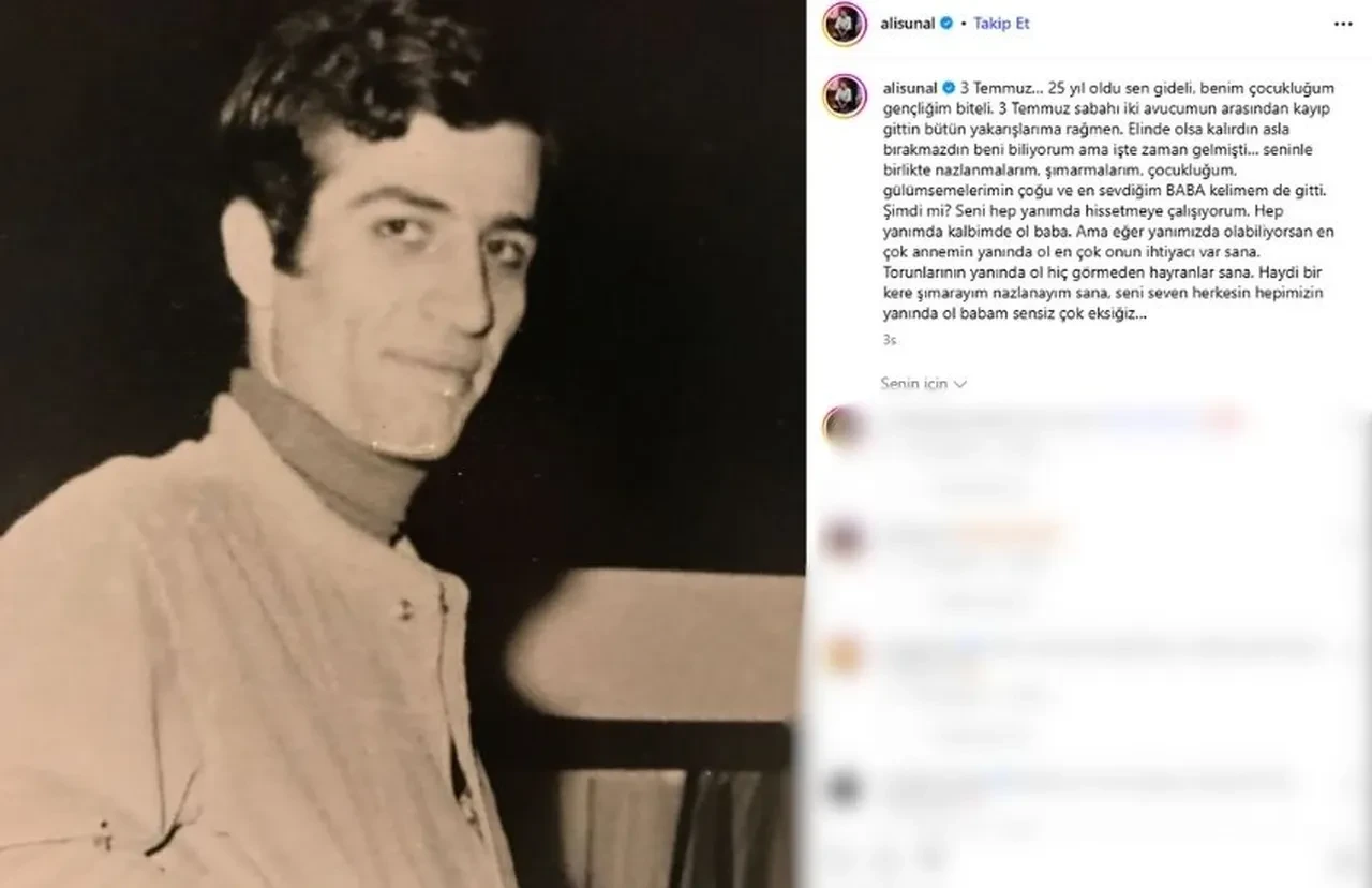 Kemal Sunal'ın ölüm yıl dönümünde Ali Sunal duygulandırdı