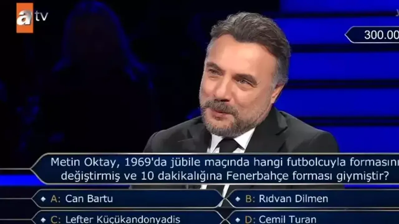 Kim Milyoner Olmak İster’de 300 bin TL’lik Metin Oktay sorusu