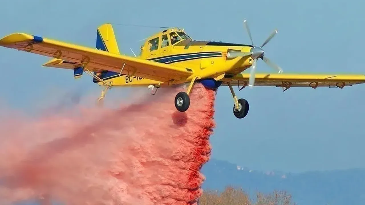 Alevlerle müdahalede tarım ilaçlama uçağı kullanıldı iddiası! DMM'den açıklama geldi