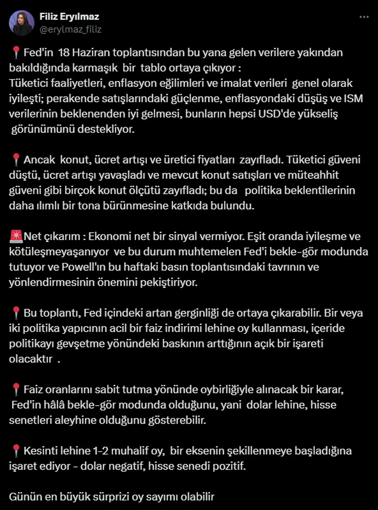 Altın, dolar, borsa: Bu gece her şey değişebilir! Filiz Eryılmaz’dan yatırımcılara kritik uyarı