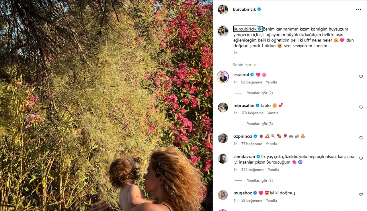 Burcu Biricik'in kızı ilk kez görüntülendi! Herkes aynı kişiye benzetti