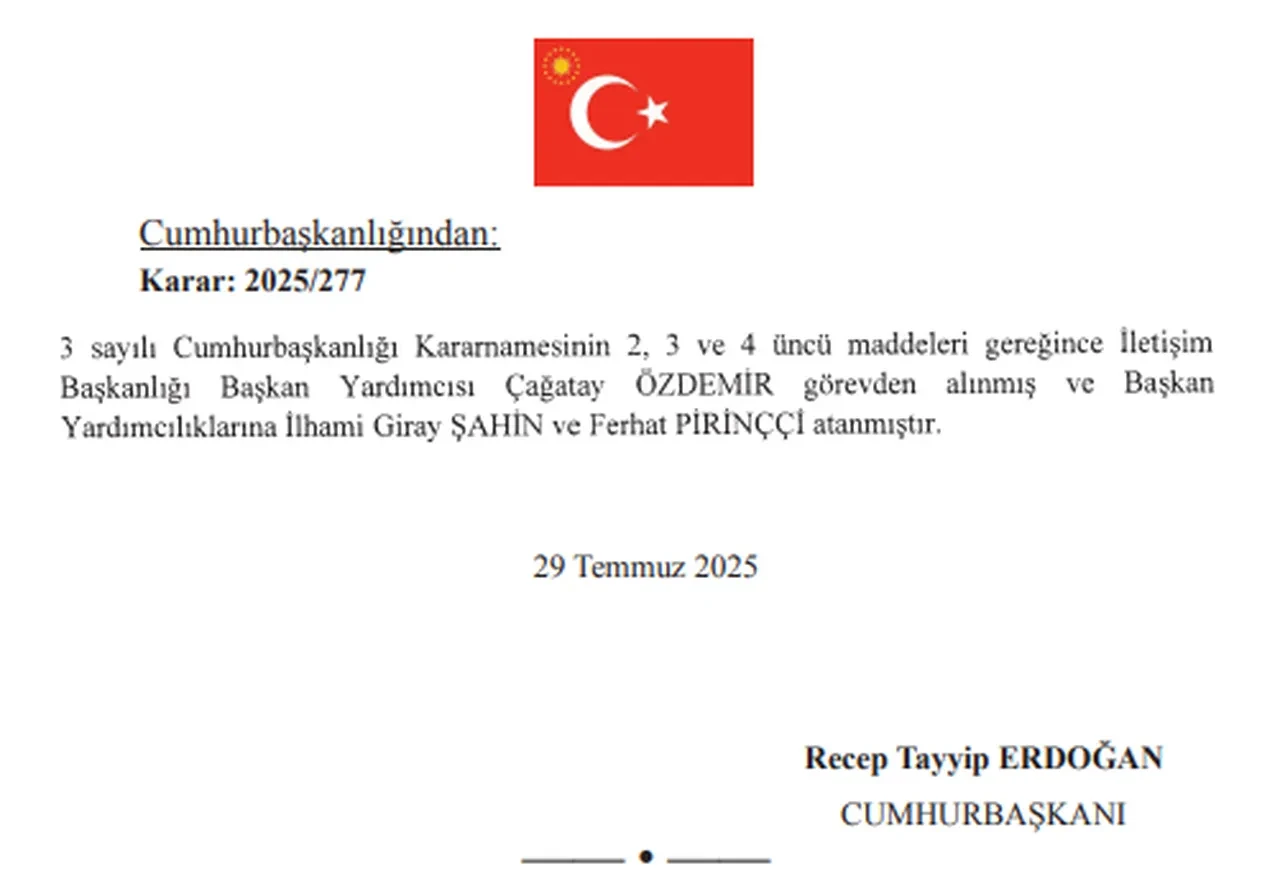 İletişim Başkanlığı'nda bir görevden alma daha! Karar Resmi Gazete'de