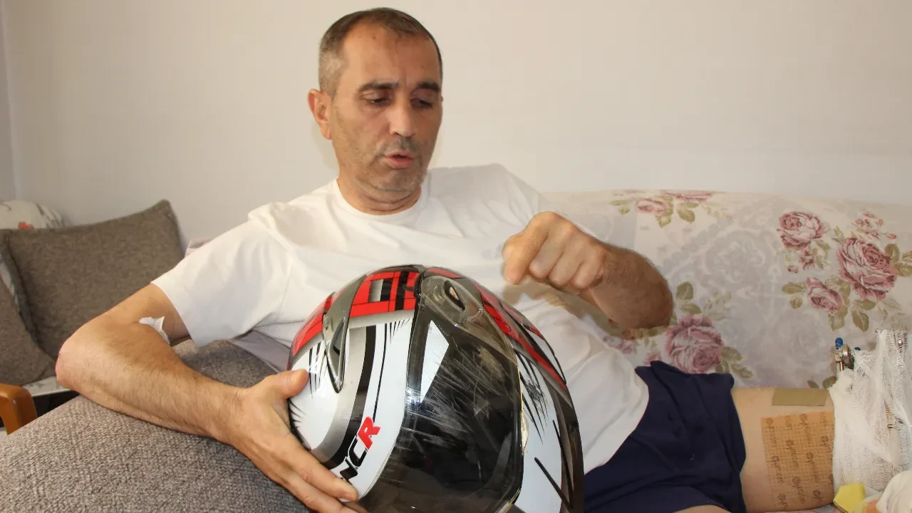 Otomobille çarpıştı, havada takla attı
