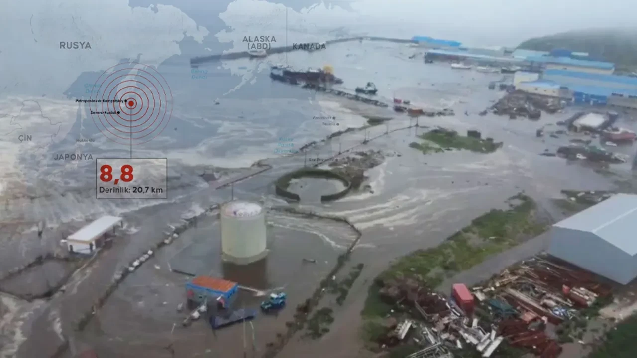 Rusya'daki Kamçatka depreminin ardından tsunami! Dalgalar ABD'ye ulaştı, sular yükseliyor
