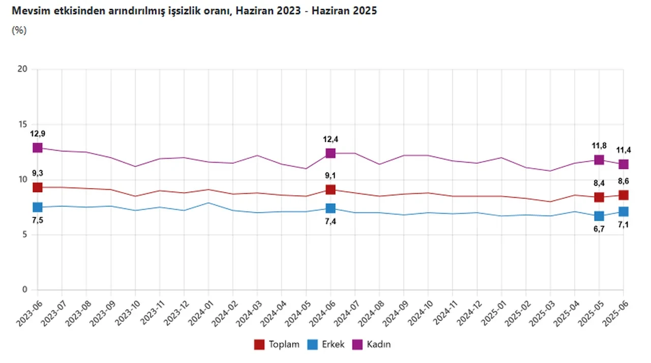 TÜİK işsizlik rakamlarını açıkladı