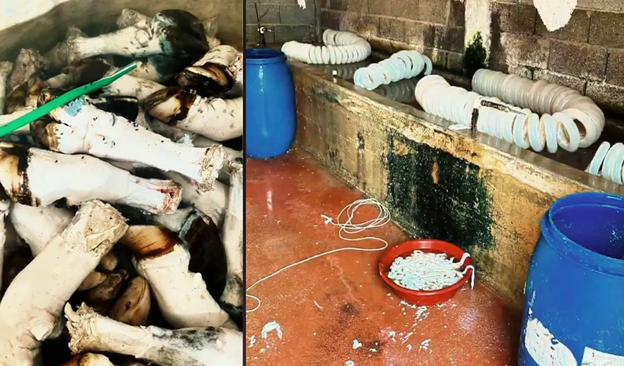 Adana'da mide bulandıran görüntüler! Binlerce kilo ele geçirildi