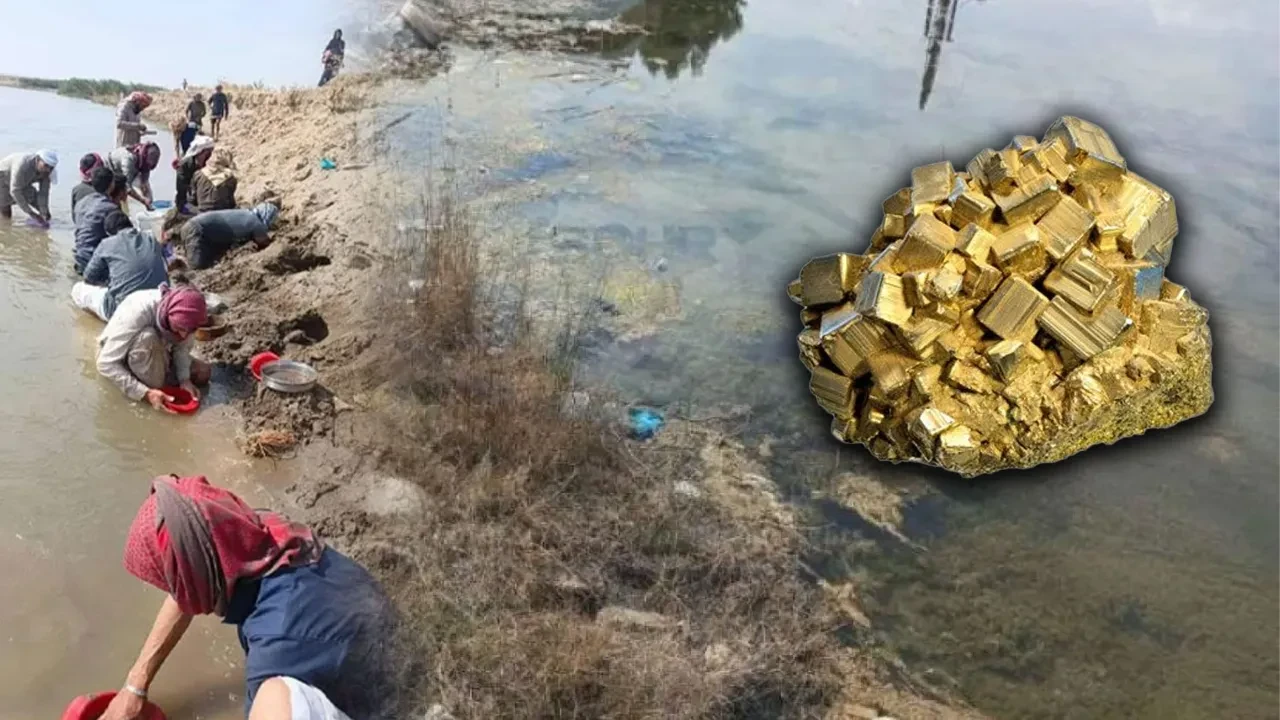 Sular çekildi, altınlar ortaya çıktı zannettiler! Herkes Fırat Nehri'ne akın etti, gerçek kısa sürede anlaşıldı