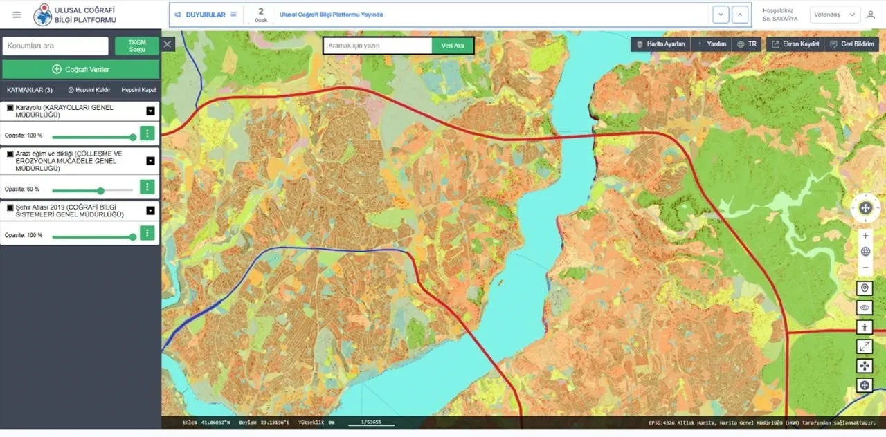 Türkiye'nin dijital haritası e-Devlet ile erişime açıldı! Artık tek tıkla tüm bilgilere ulaşılabilecek