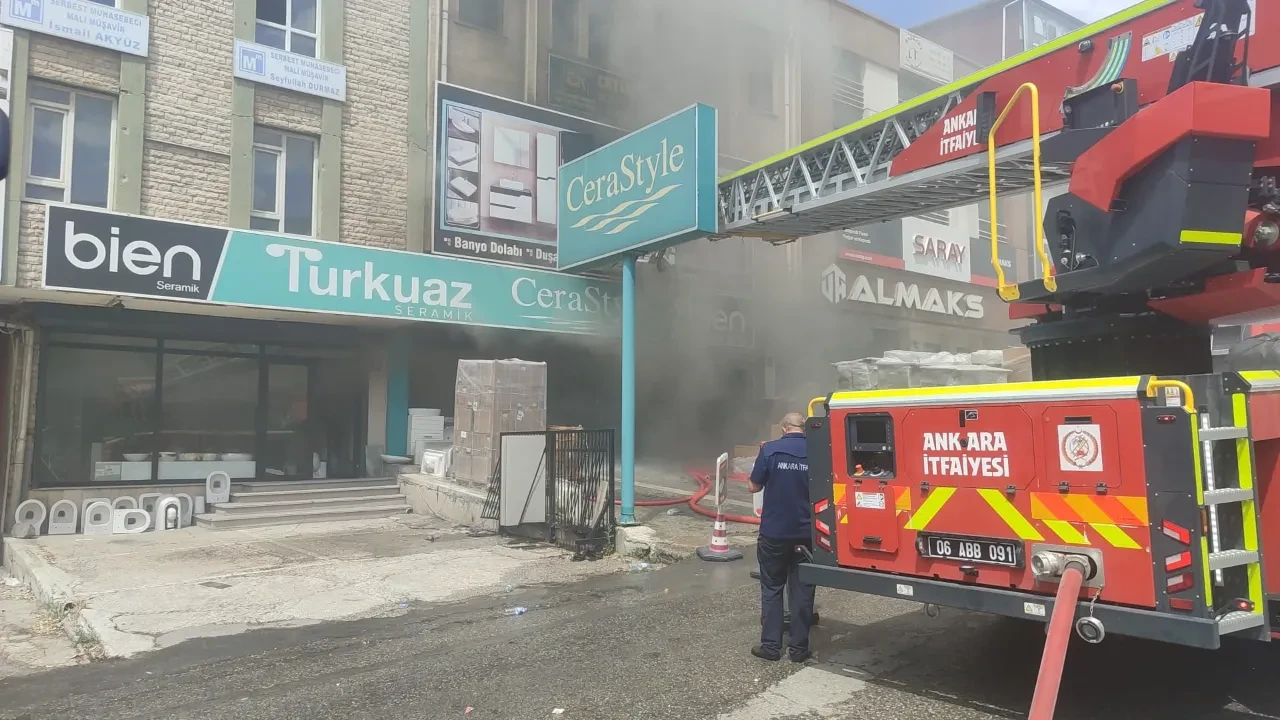 Ankara'da korkutan yangın!
