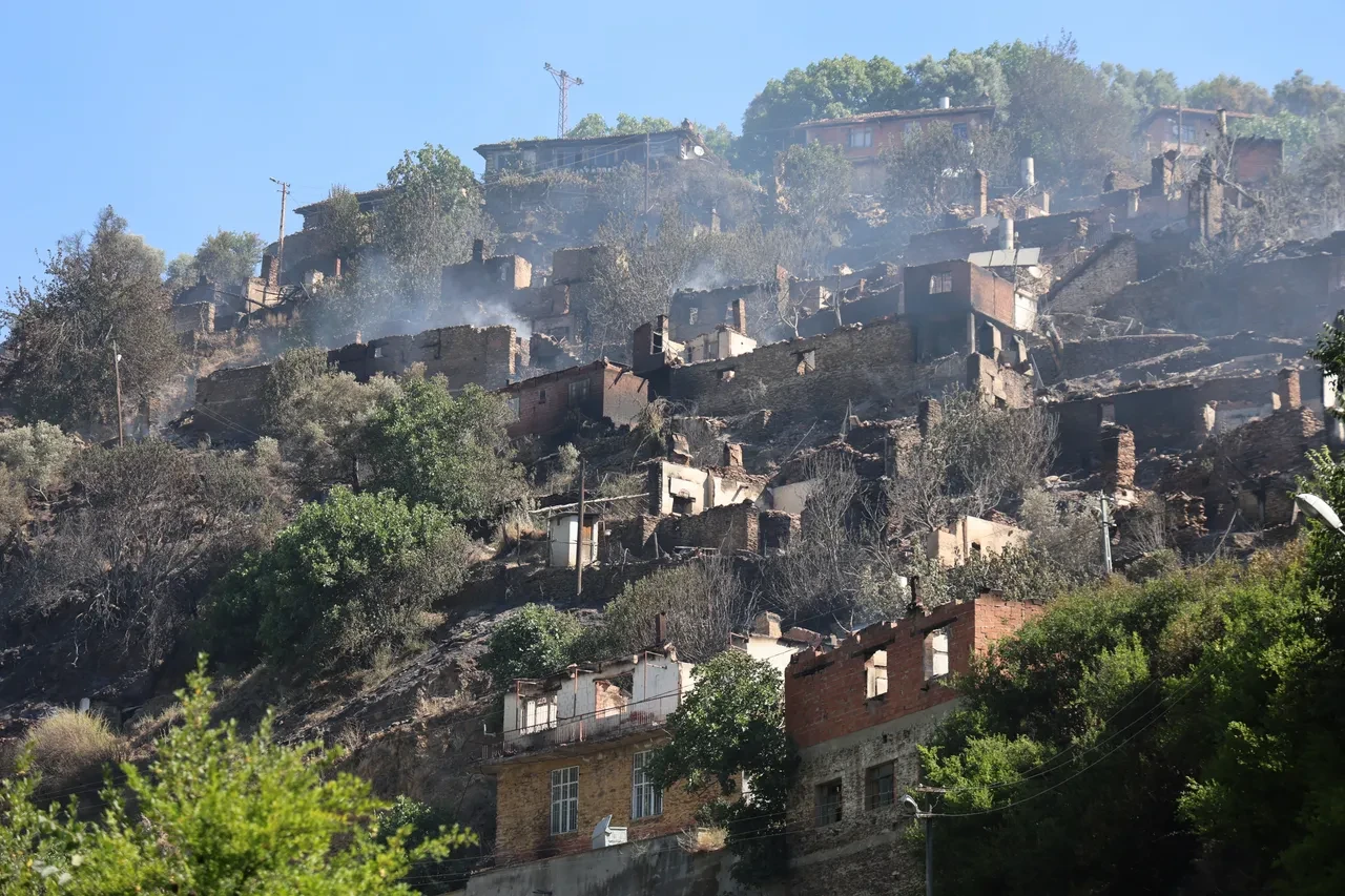 Yemyeşil mahalle harabeye döndü! Yangın bölgesinden yürek sızlatan görüntüler