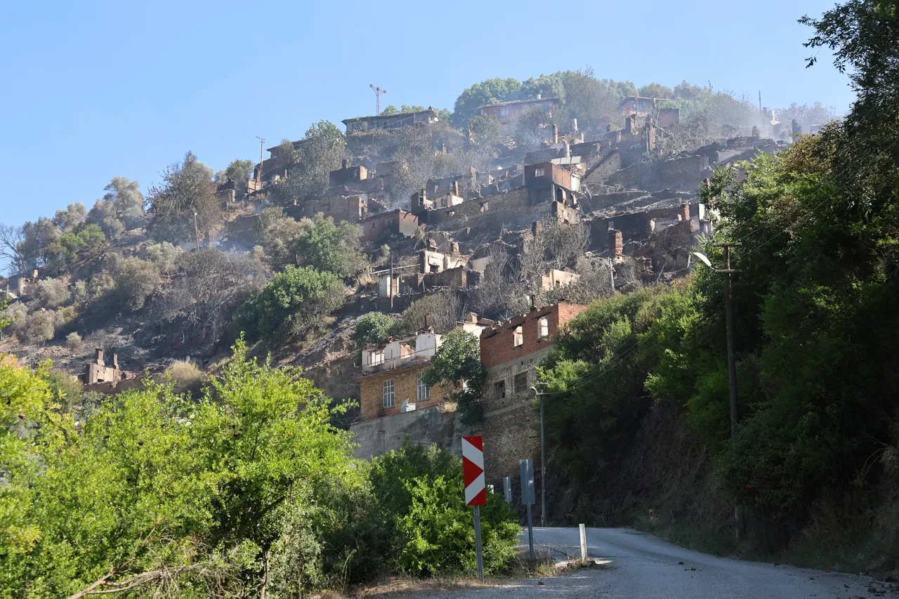 Yemyeşil mahalle harabeye döndü! Yangın bölgesinden yürek sızlatan görüntüler