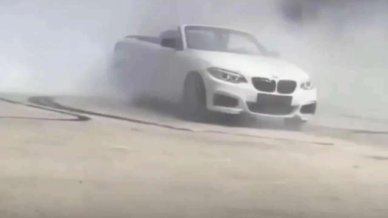 Cadde ortasında drift atan sürücüye 46 bin TL ceza