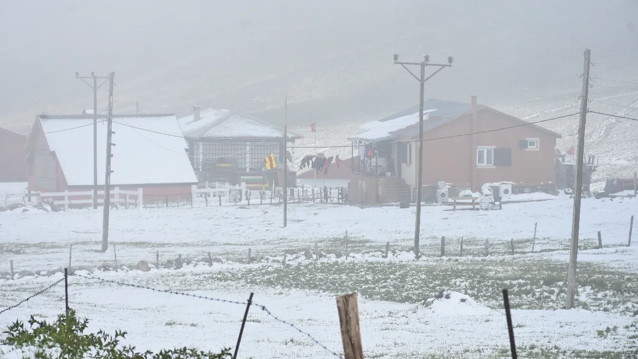 Temmuz ayında lapa lapa kar yağdı! İki ilimiz beyaza büründü