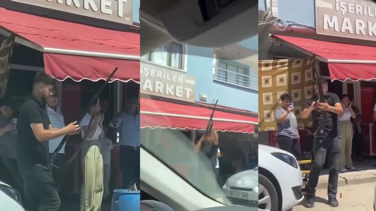Asker uğurlamasında mermi yağmuru