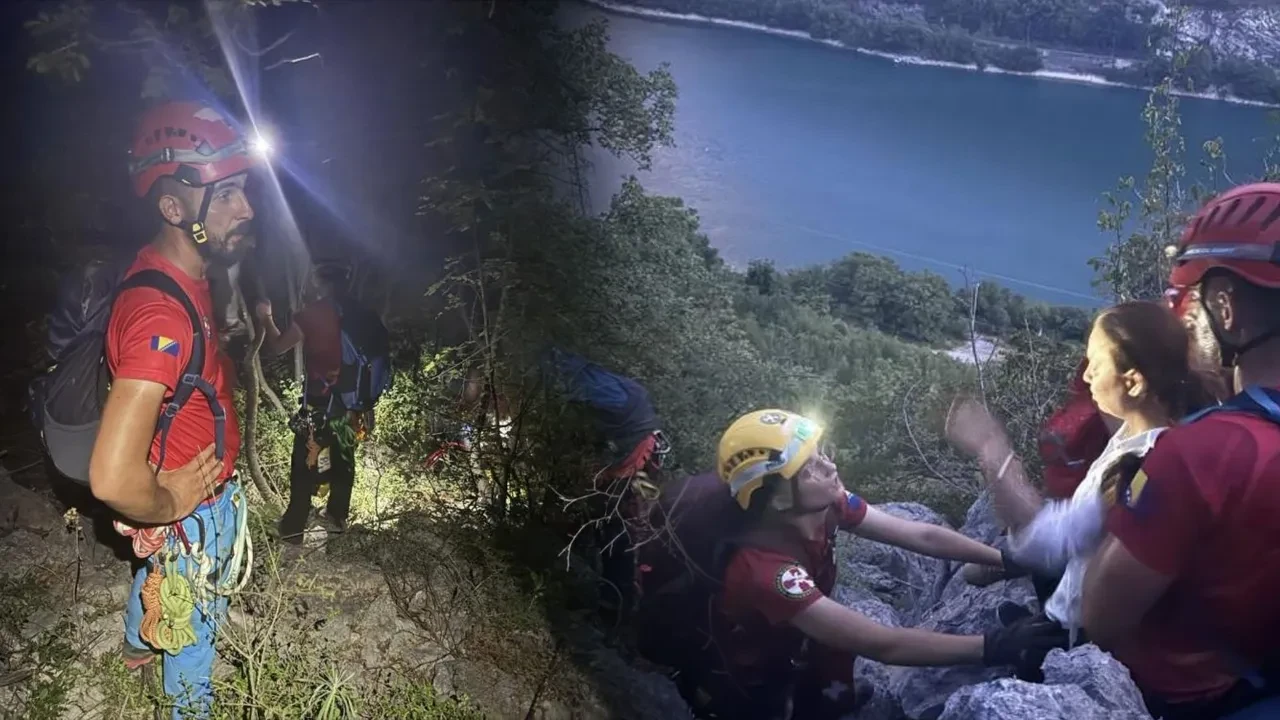 Mostar'da dağda kayıplara karışan Türk grup son anda kurtarıldı