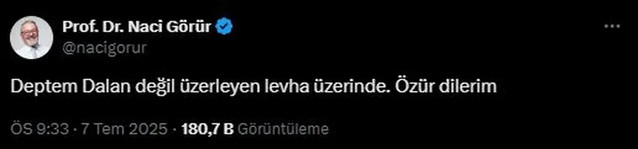 Akdeniz'deki 5'lik deprem ne anlama geliyor? Naci Görür'den peş peşe açıklama! Özür diledi