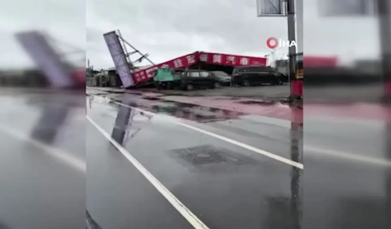 Danas Tayfunu, Tayvan'ı yerle bir etti: Ölü ve çok sayıda yaralı var
