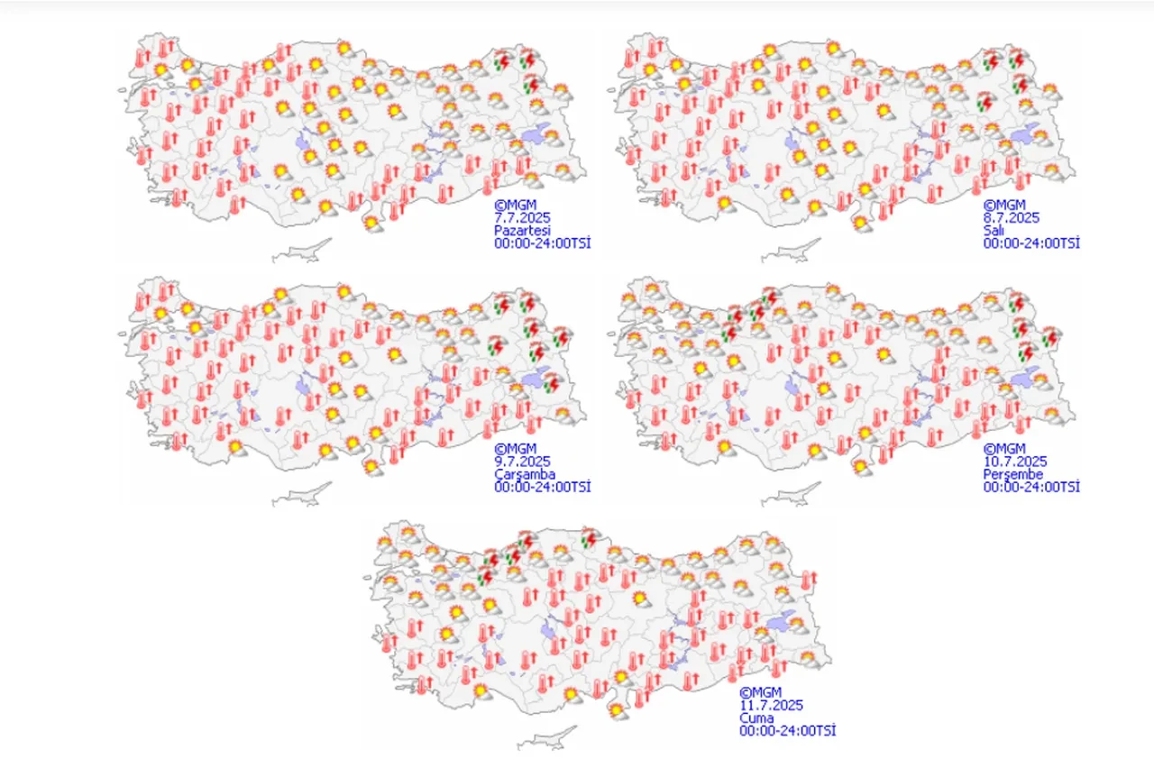 Kavurucu sıcak haftası başlıyor! Meteoroloji gün vererek uyardı! 40 derecenin üstünü görecek