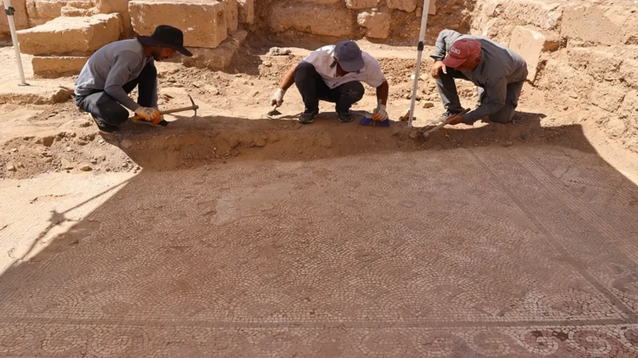 Mardin'de 1500 yıllık mozaik: Dara Antik Kenti'nde bulundu