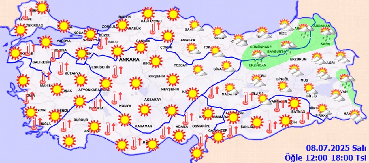 Sağanak yağış beklenen iller 8 Temmuz! MGM hava durumu tahminini paylaştı