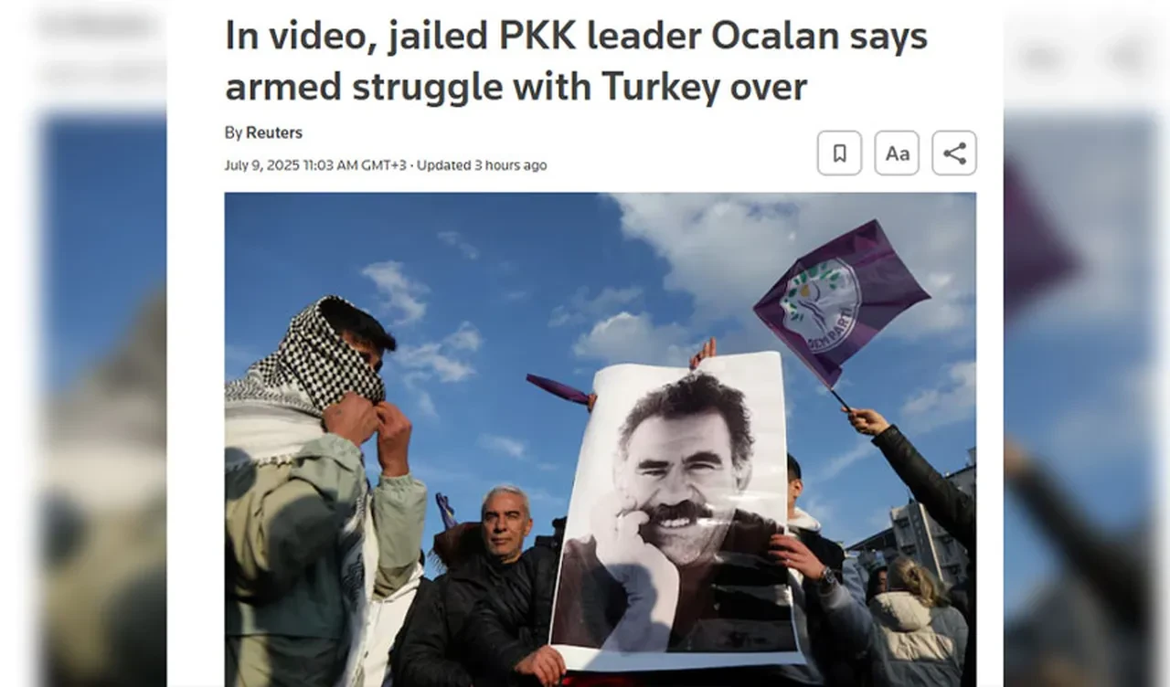Teröristbaşı Abdullah Öcalan'ın çağrısı dünya basınında: 'Süratle silah bırakacaklar'