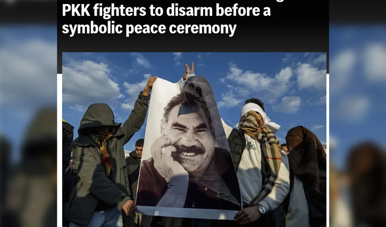 Teröristbaşı Abdullah Öcalan'ın çağrısı dünya basınında: 'Süratle silah bırakacaklar'